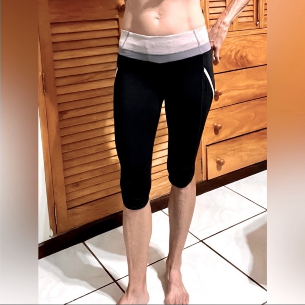 lululemon athletica Black and Gray Leggings